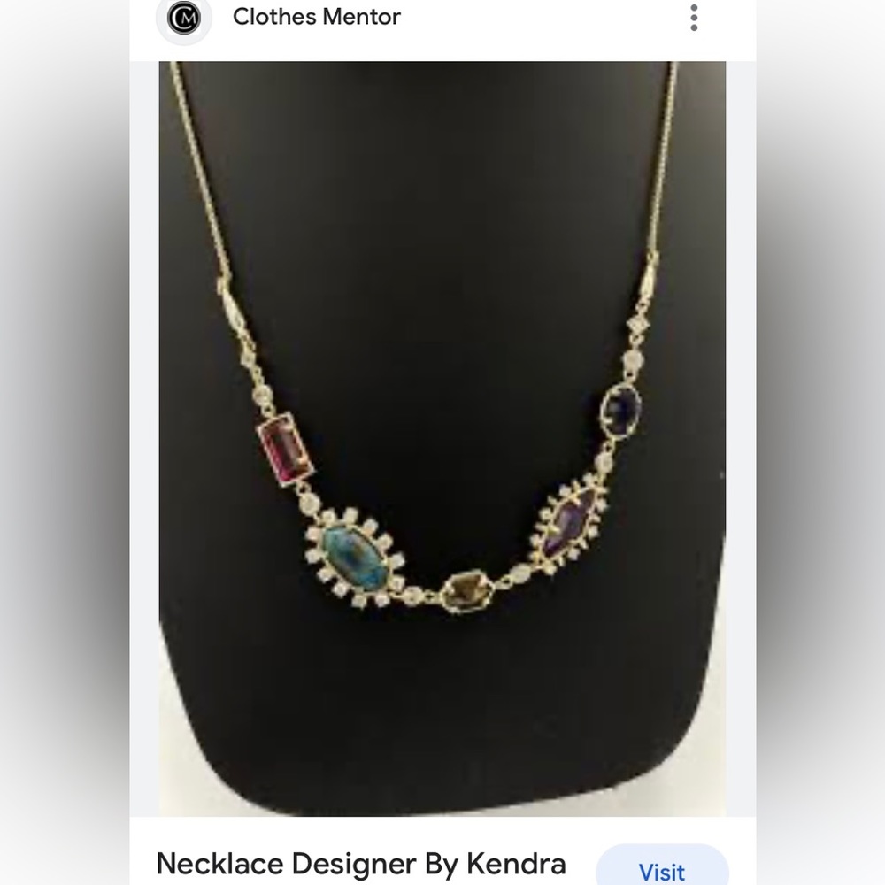 Kendra Scott necklace with diff color stones